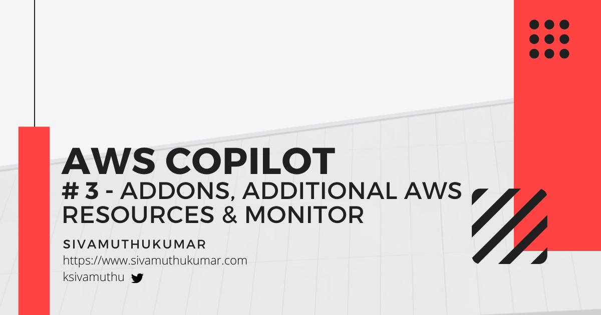 AWS Copilot - Addons, Additional Resources & Monitor